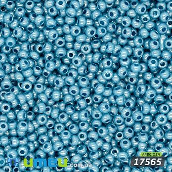 Бісер чеський №847/17565, Синій, Перламутровий, 10/0 (BIS-043965)