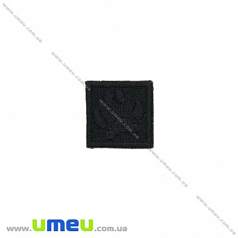 Термоаппликация Лапка, 2х2 см, Черная, 1 шт (APL-024768)