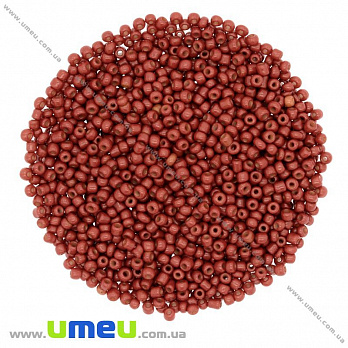 Бісер китайський дрібний, 12/0, Коричневий натуральний, 2 мм (BIS-009095)
