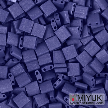 Бісер японський Miyuki TILA №2075, 5х5 мм, Синій матовий (BIS-053216)