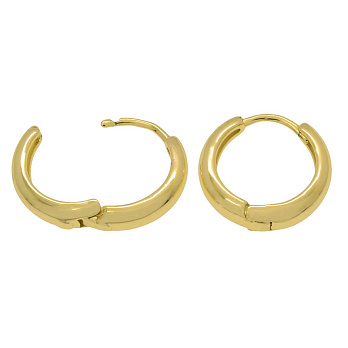 Сережки-кільця Huggie, 16х15х4 мм, Золото (OSN-053088)