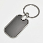 Брелок для гравіювання з нерж. сталі, Прямокутник двосторонній, 47х28 мм (OSN-062697)