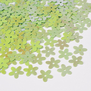 Паєтки Китай Квіти, 10 мм, Салатові АВ (PAI-052668)