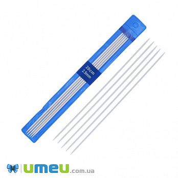Спиці прямі Шкарпетки тефлонові, 2,5 мм, 20 см (YAR-047604)