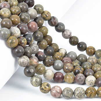 Намистини Яшма Чохуа, Натур. камінь, 8,5 мм, Круглі (BUS-058031)