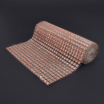 Стразова стрічка (шина), 12х90 см, Рожеве золото (LEN-060991)