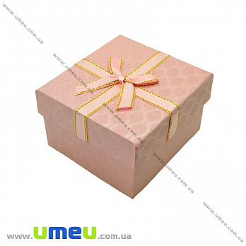 Коробочка подарочная с подушечкой, 9х8х5,5 см, Розовая, 1 шт (UPK-019069)