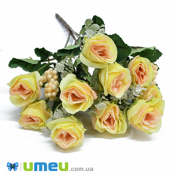 Букет роз, 33 см, Желтый (DIF-048298)