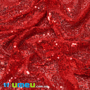 Фатин с пайетками, Красный, 1 лист (20х30 см) (LTH-040718)