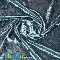 Бархат корейский стрейчевый Мраморный, Серый темный, 20х29 см (TKN-040527)