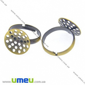 [Архів] Кільце з ситечком 14 мм, Антична бронза (OSN-008525)