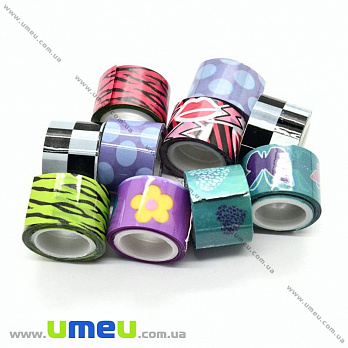 Декоративний скотч, Мікс, 12 мм (DIF-022509)
