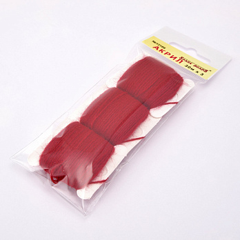 Акрилові нитки, №12166, Червоні (MUL-058872)