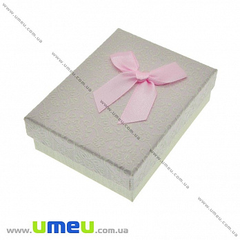 Подарочная коробочка Прямоугольная с узором, 9х7х3 см, Розовая, 1 шт (UPK-023106)