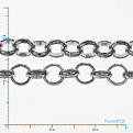 Цепь, Темное серебро, 4 мм (ZEP-046146)
