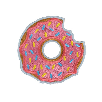 Термоаппликация, Пончик, 6,5 см, Розовая (APL-060118)