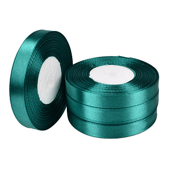 Атласна стрічка, 12 мм, Смарагдова (LEN-052733)