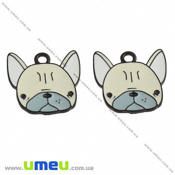 [Архів] Підвіска металева Собака, Чорна, 23х23 мм (POD-028341)