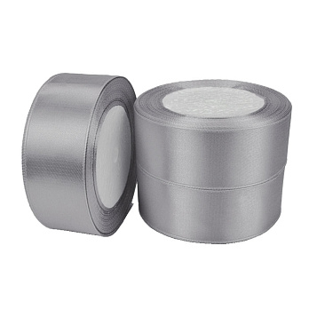 Атласна стрічка, 30 мм, Срібляста (LEN-061099)