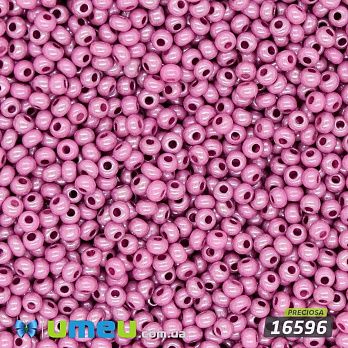 Бісер чеський №823/16596, Бузково-рожевий, Перламутровий, 10/0 (BIS-043941)