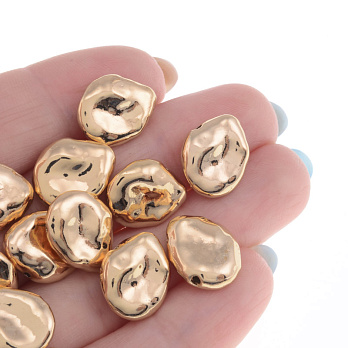 Намистина метал., 13,5х12 мм, Латунь з покриттям 18 kt (BUS-055809)