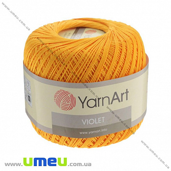 Пряжа YarnArt Violet 50 г, 282 м, Оранжевая 5307, 1 моток (YAR-022957)