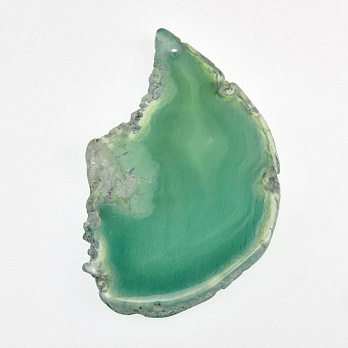 Зріз Агату, Зелений, 69х44 мм (POD-009317)