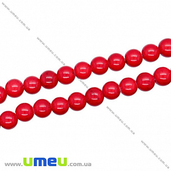 [Архів] Намистина натуральний камінь Корал (прес.), 4 мм, Кругла (BUS-016302)