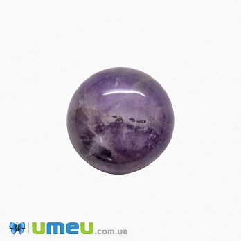 Кабошон нат. камінь Аметист УЦІНКА, Круглий, 16 мм (KAB-042028)