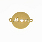 Конектор з нерж. сталі Mom, 20х15 мм, Золото (STL-061413)