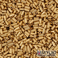 Бисер Miyuki Стеклярус 3 мм BGL3-191, Позолота 24 kt (BIS-053289)