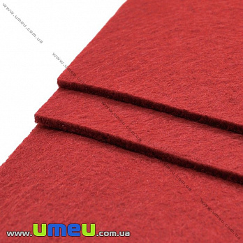 Фетр 2 мм, 20х30 см, 213 Червоний (FLT-027334)