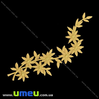 Термоаплікація, Золотиста, 16х4 см (APL-016429)