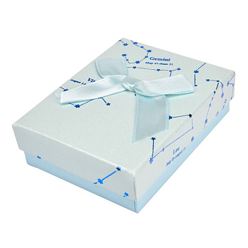 Подарункова коробочка Прямокутна, 9х7х3 см, Блакитна (UPK-053848)