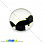 /p13677-kaboshon-stekl-s-printom-kot-18-mm-krugliy/