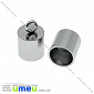 Ковпачок з нержавіючої сталі, 11х7 мм, Темне срібло, 1 шт (STL-022905)