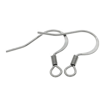 Швензы из нерж. стали, 18х16 мм, Темное серебро (STL-037947)