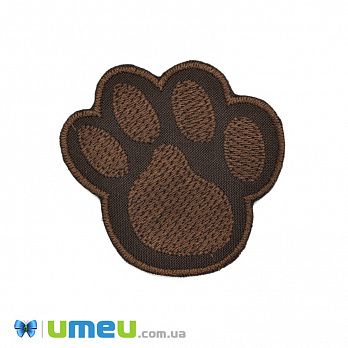 Термоаплікація Лапка, 6х5,5 см, Коричнева (APL-042550)