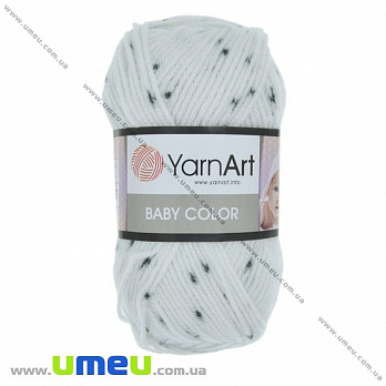 Пряжа YarnArt Baby Color 50 г, 150 м, Белая 273, 1 моток (YAR-025288)