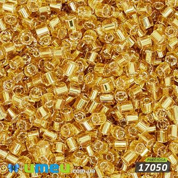 Бісер чеський Рубка 11/0, №17050, Золотистий блискучий (BIS-044034)