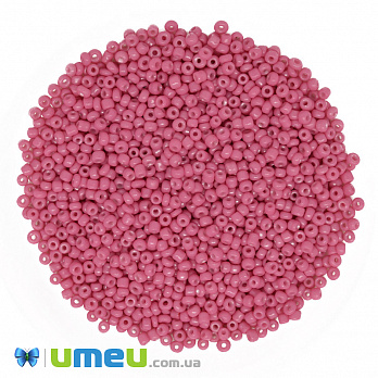 Бісер китайський дрібний, 12/0, Рожевий натуральний, 2 мм (BIS-008658)