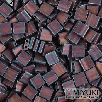 Бісер японський Miyuki TILA №2005, 5х5 мм, Ірис коричневий матовий (BIS-053210)