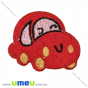 Термоаппликация детская Машинка, 6х5 см, Красная, 1 шт (APL-022216)