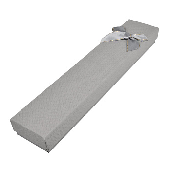Подарункова коробочка Прямокутна, 21х4х2,5 см, Сіра (UPK-053860)