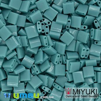 Бісер японський Miyuki TILA №412, 5х5 мм, Бірюзовий (BIS-046046)