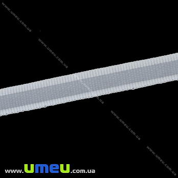 Тесьма светоотражающая на ленте, 10 мм, Белая, 1 м (LEN-016158)