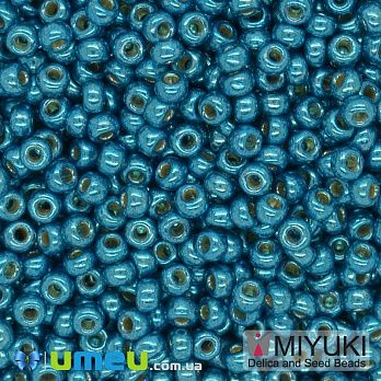 Бісер японський Miyuki круглий RR 11/0 №5113 Duracoat Galvanized, Бірюзовий (BIS-045729)
