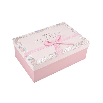 Подарункова коробка Прямокутна, 21х14х8 см, Рожева (UPK-060663)