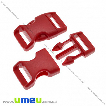 Фастекс пластиковый, 16 мм, Красный темный, 1 шт (ZAM-018979)