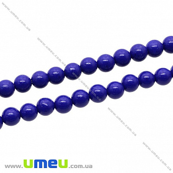 [Архів] Намистина натуральний камінь Ляпіс Лазурит, 6 мм, Кругла (BUS-007622)